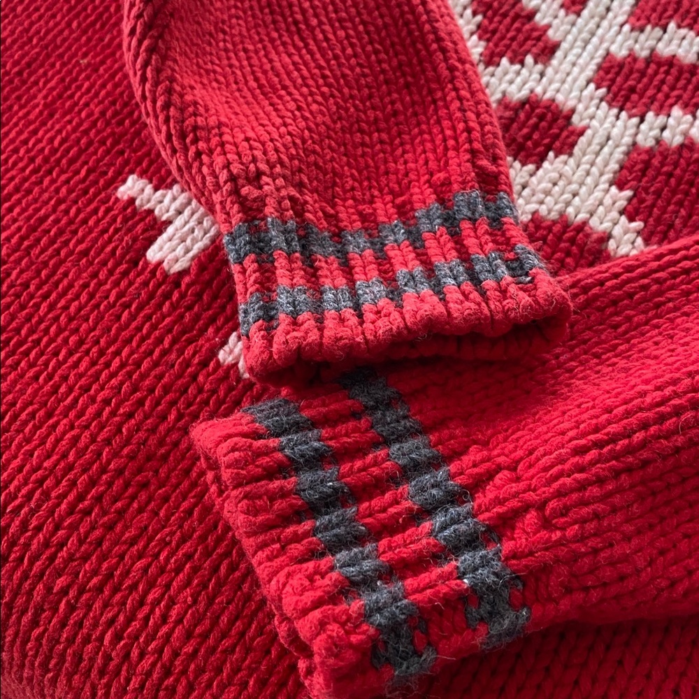 GAP kids XL Red Snowflake Crew Neck Sweater Perfect for pictures/ flaws - Picture 5 of 12